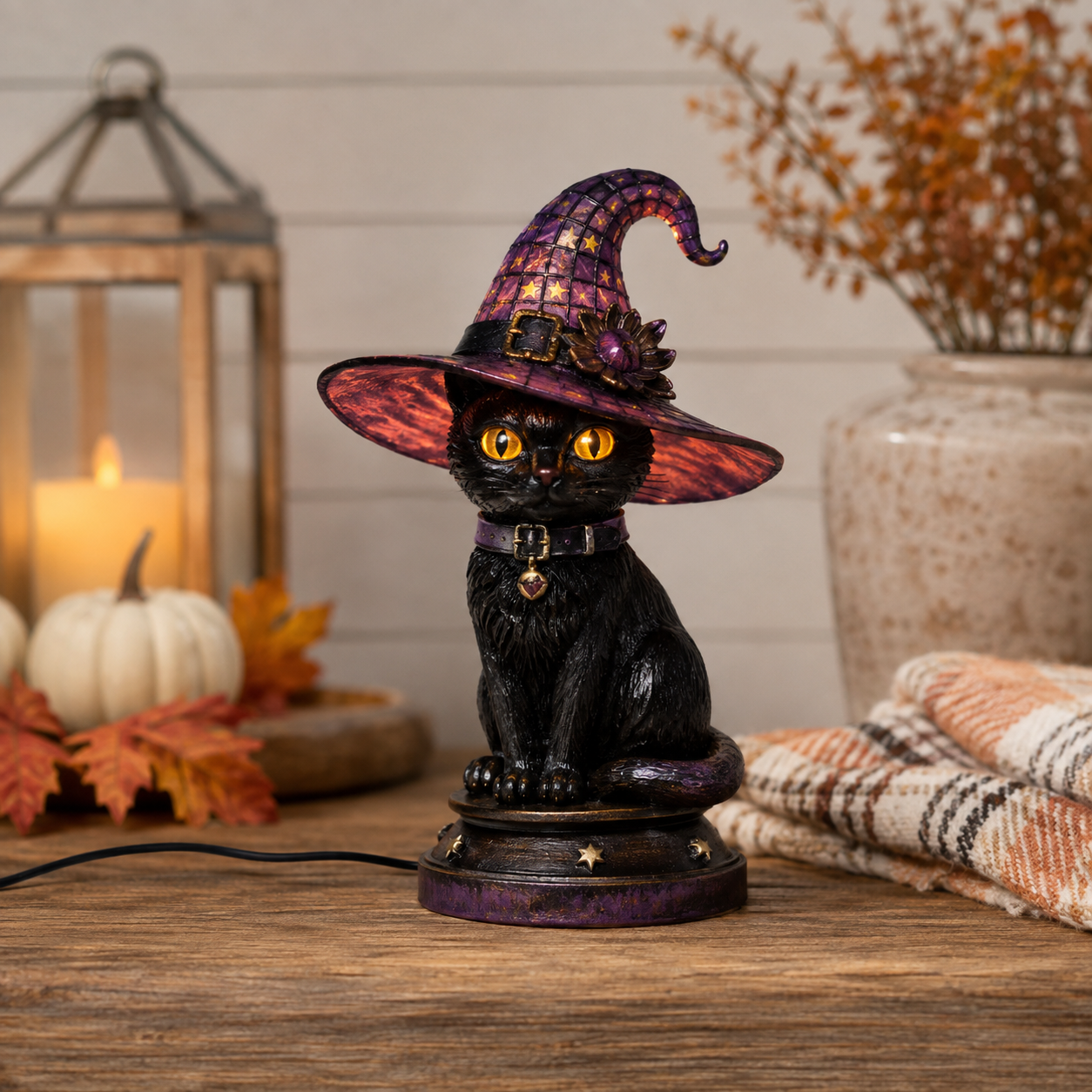 🎃 **Magical Stained-Glass Halloween Lights – Spooky Glow for a Cozy Home ✨**