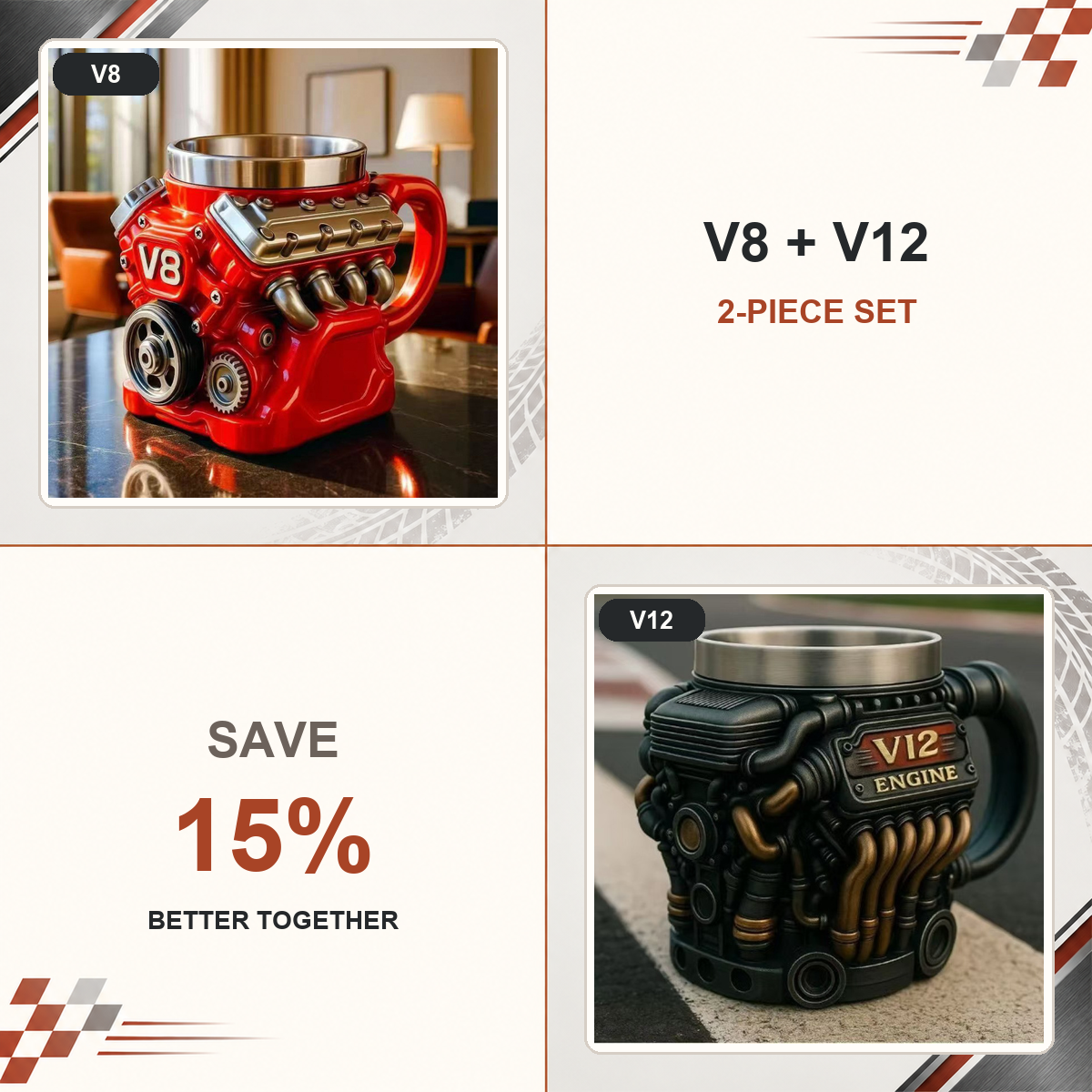 🎁 Thoughtful Gift – 3D Engine Mug🔥