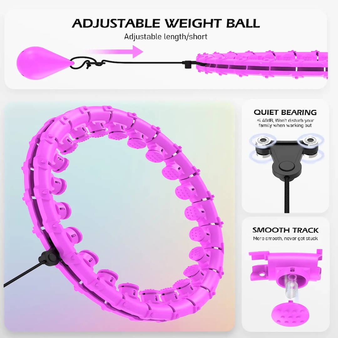 Quikory™Hoop - Smart weighted hoop that removes links as you lose inches
