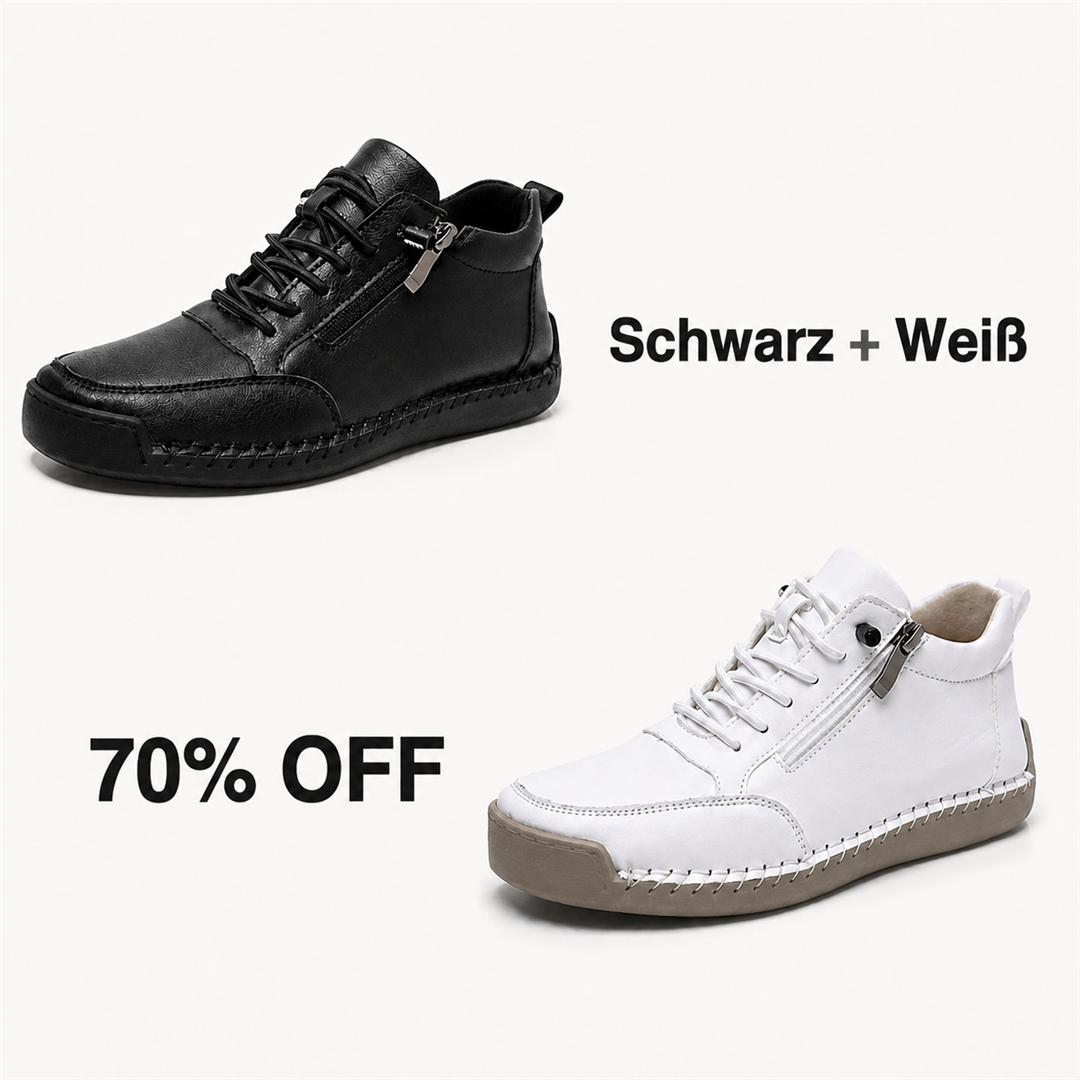 🔥Today Only: 70% OFF🔥 Unisex Calfskin Leather Orthopedic Shoes 👞 Durable, Slip-Resistant | Waterproof | Arch Support | Pain Relief