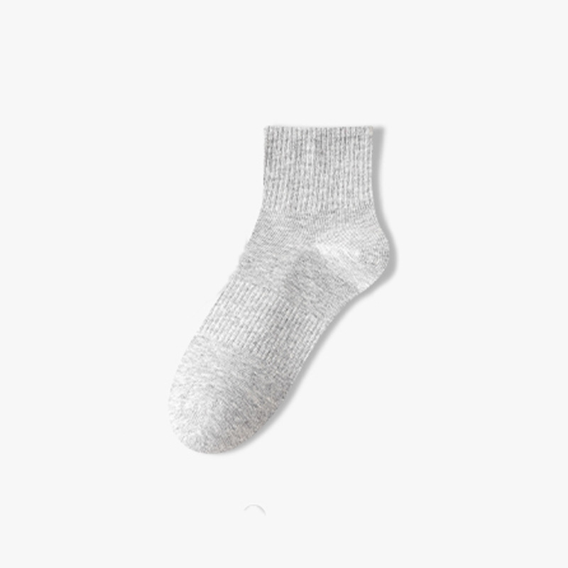 Heather gray quarter daily sock