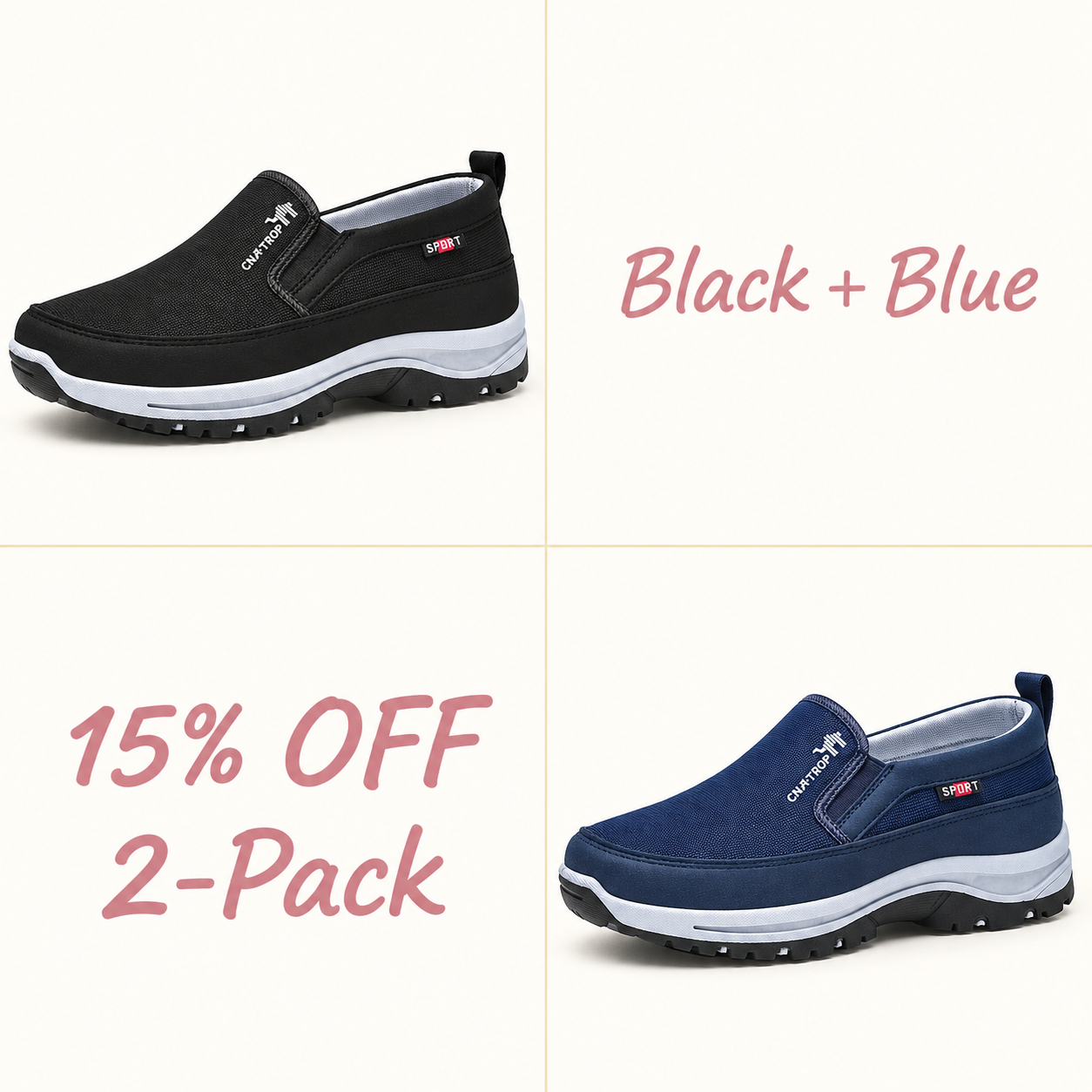 ⏰⏰⏰LAST DAY 70% OFF🔥Men's Arch Support & Breathable and Light & Non-Slip Walking Shoes