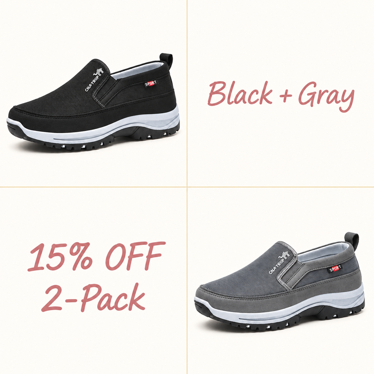⏰⏰⏰LAST DAY 70% OFF🔥Men's Arch Support & Breathable and Light & Non-Slip Walking Shoes