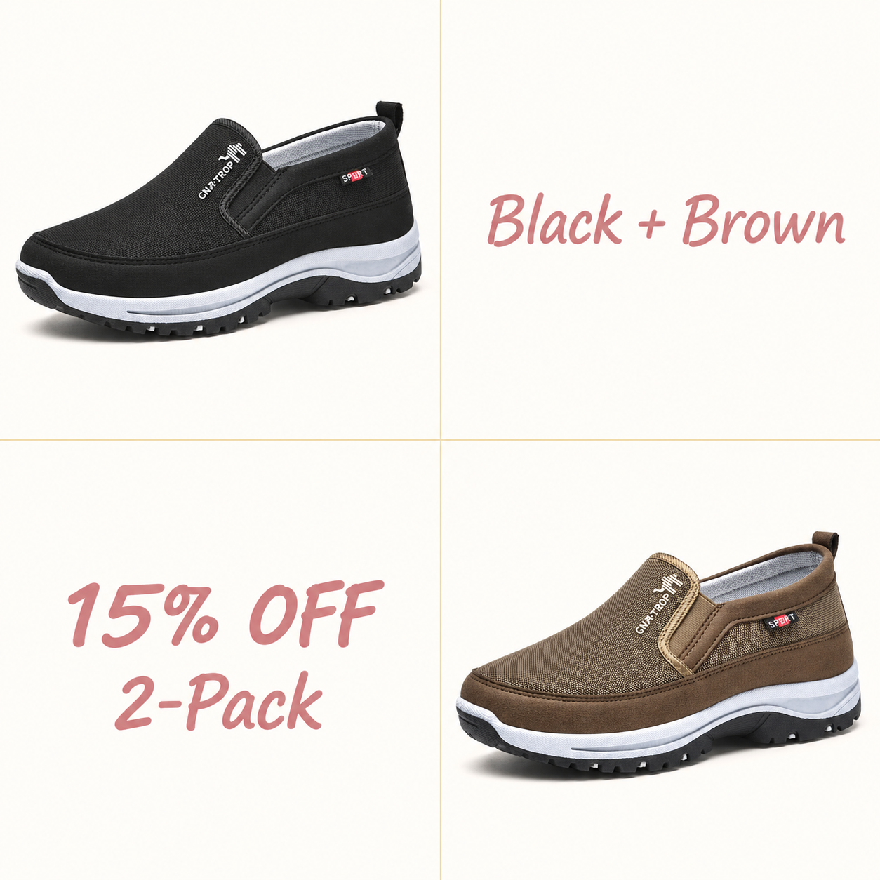 ⏰⏰⏰LAST DAY 70% OFF🔥Men's Arch Support & Breathable and Light & Non-Slip Walking Shoes