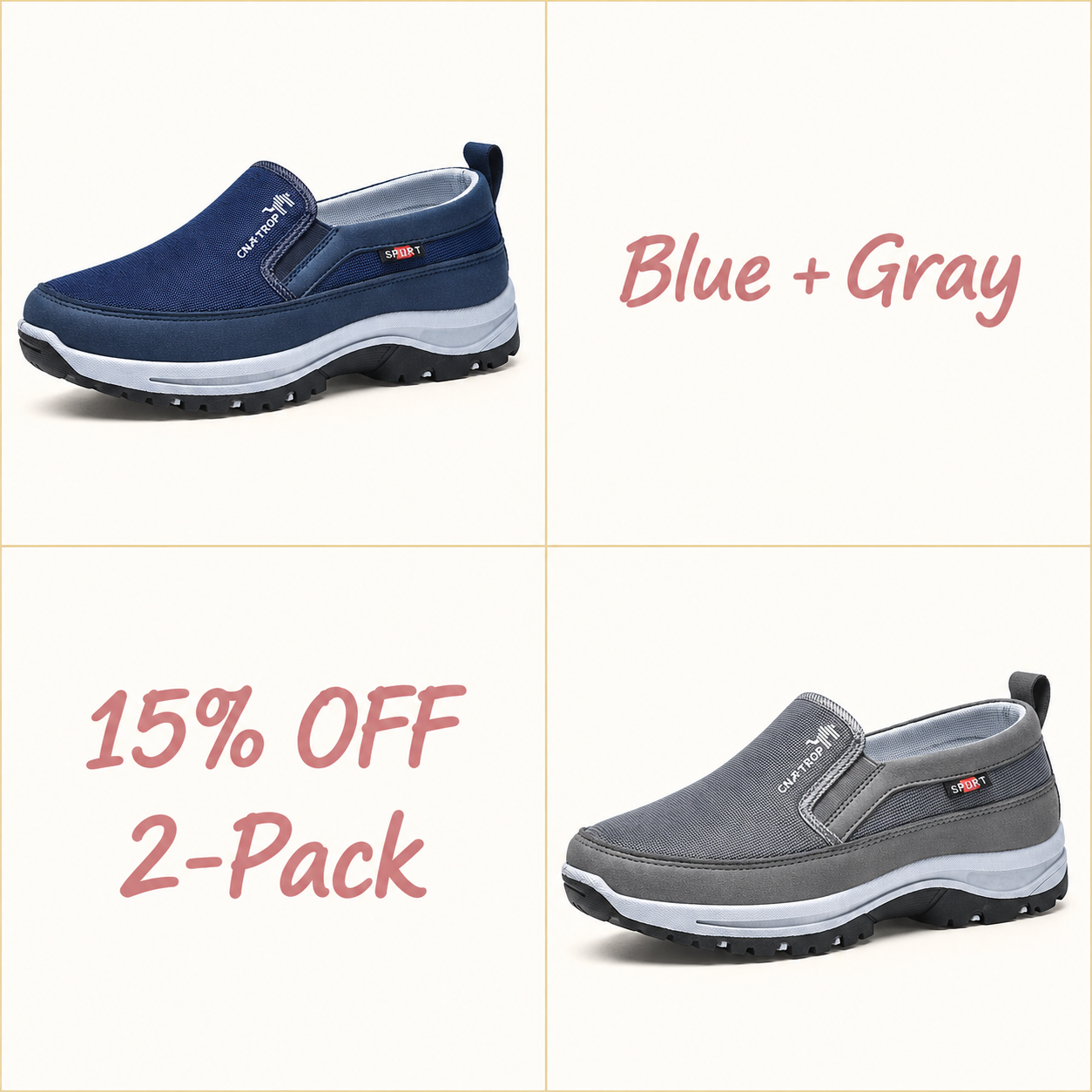 ⏰⏰⏰LAST DAY 70% OFF🔥Men's Arch Support & Breathable and Light & Non-Slip Walking Shoes