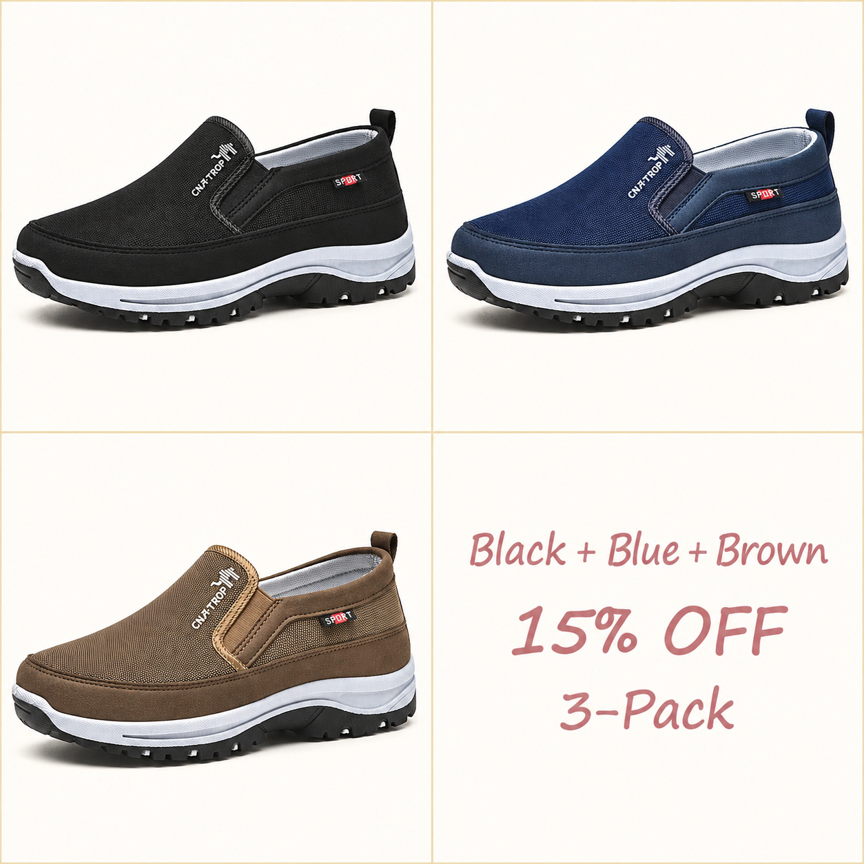 ⏰⏰⏰LAST DAY 70% OFF🔥Men's Arch Support & Breathable and Light & Non-Slip Walking Shoes