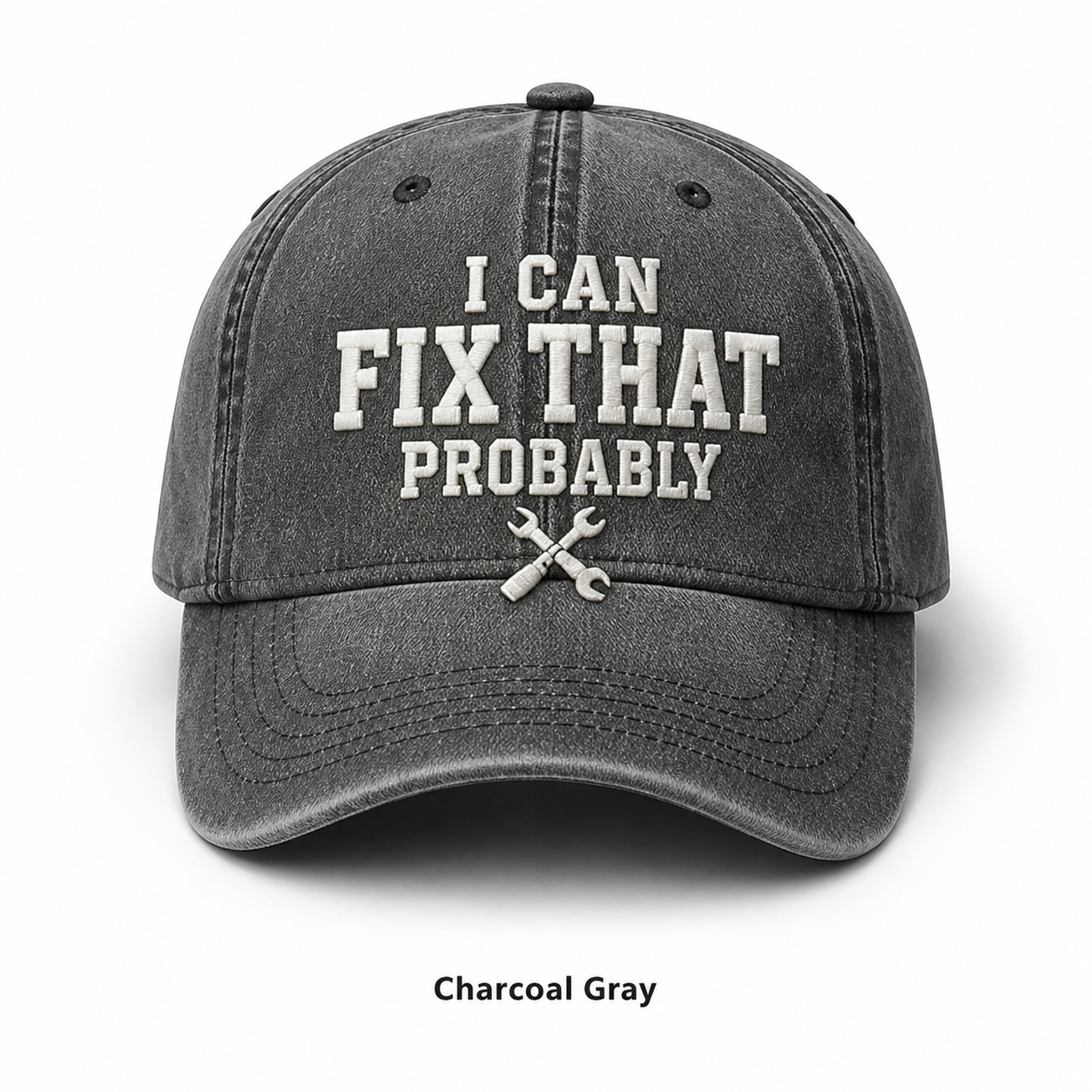 🧢Men’s “I Can Fix That Probably” Vintage Embroidered Baseball Cap