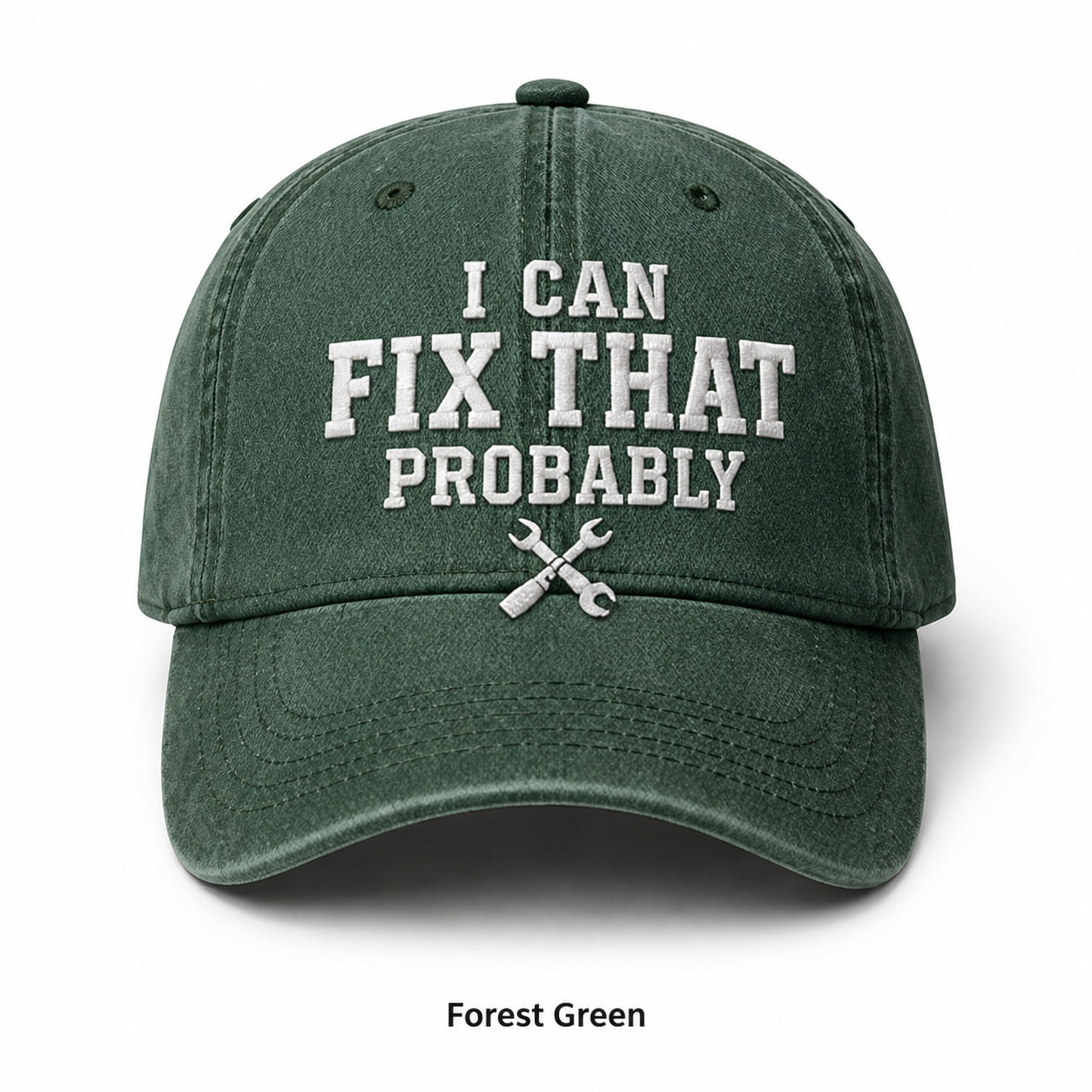 🧢Men’s “I Can Fix That Probably” Vintage Embroidered Baseball Cap