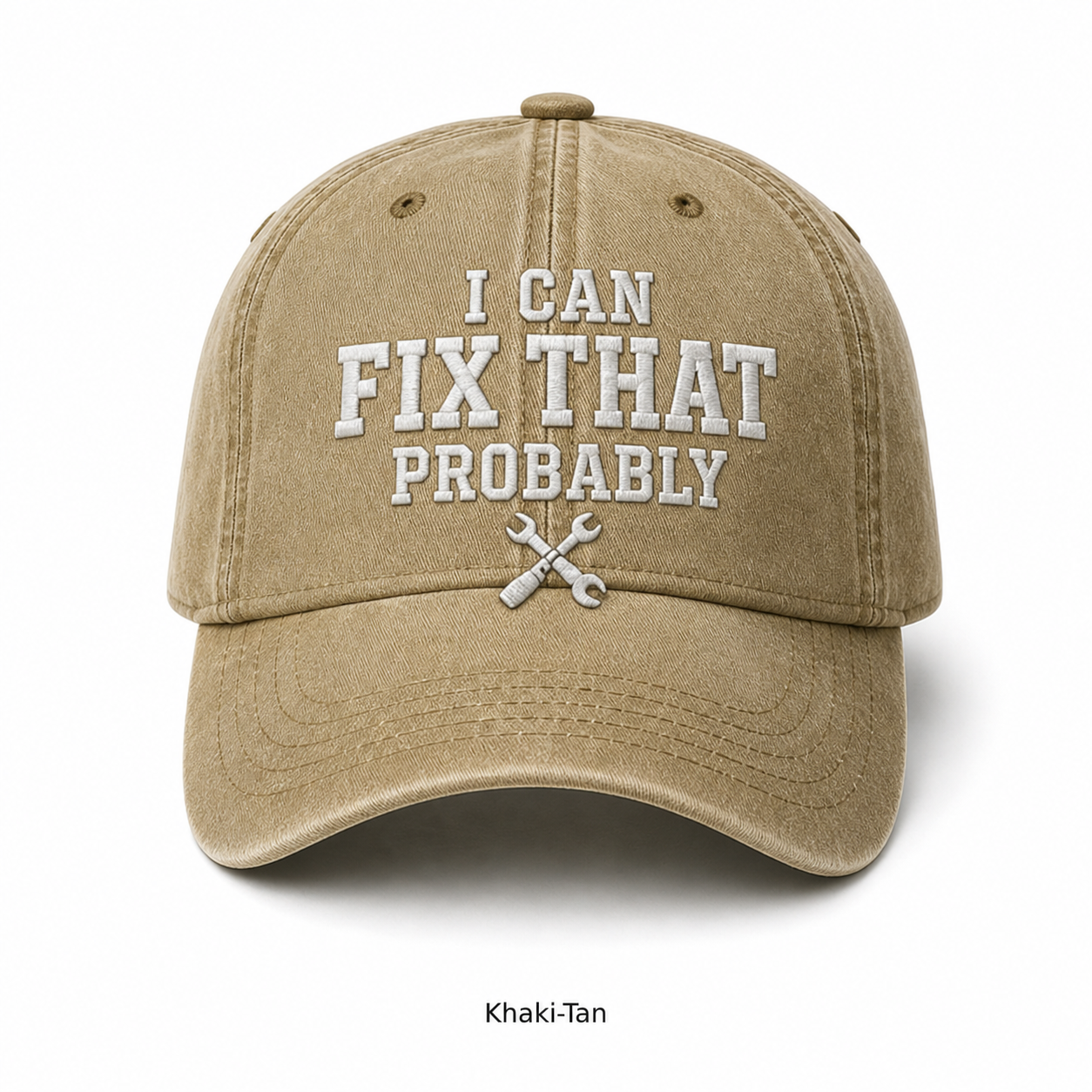 🧢Men’s “I Can Fix That Probably” Vintage Embroidered Baseball Cap