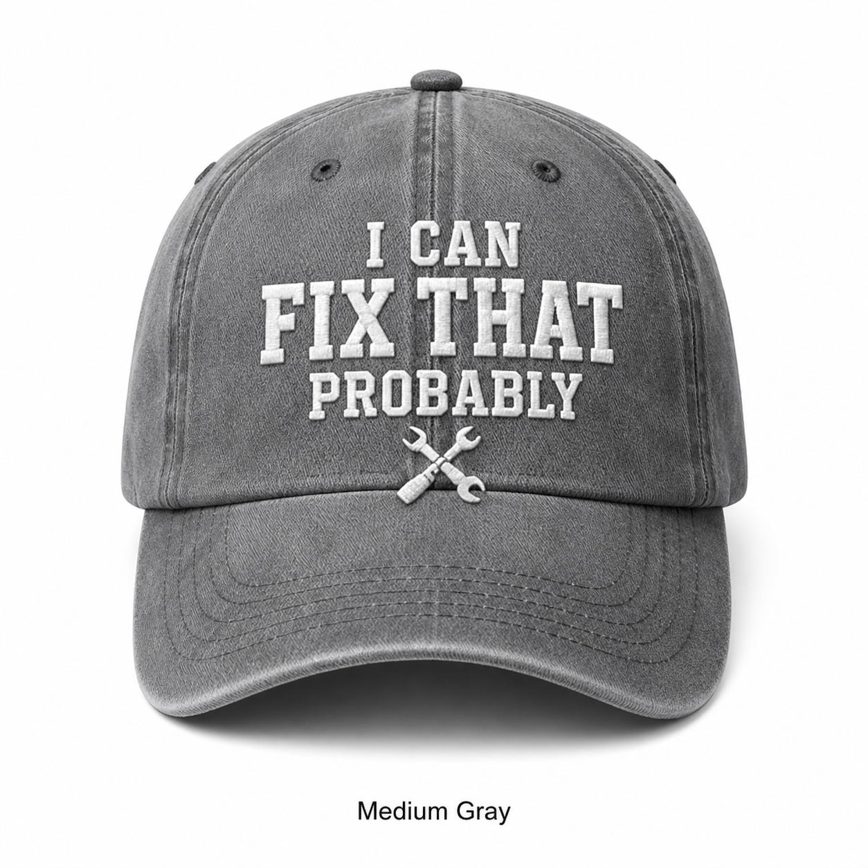 🧢Men’s “I Can Fix That Probably” Vintage Embroidered Baseball Cap