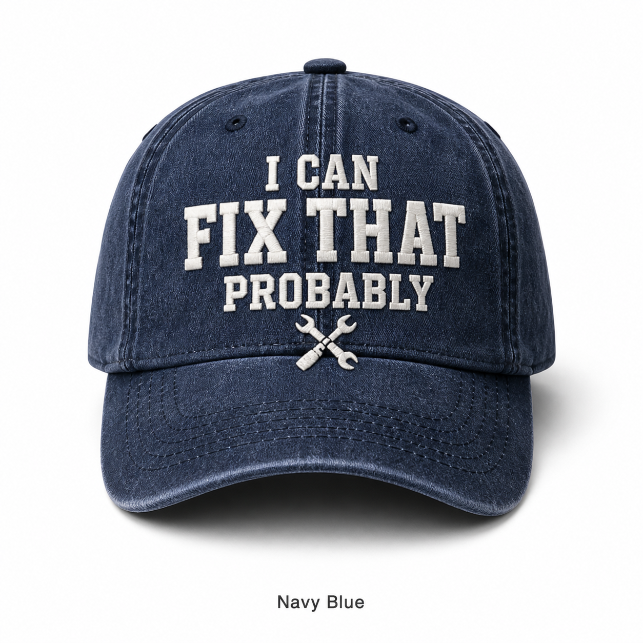 🧢Men’s “I Can Fix That Probably” Vintage Embroidered Baseball Cap