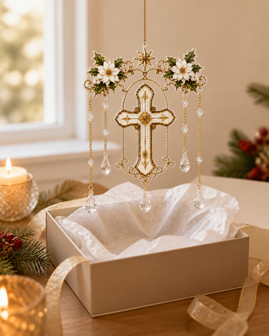 Christmas gift suncatcher