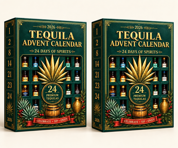 🎁✨24-Day Mini Tequila Bottle Advent Blind Box for Holiday Celebration, Bar Table Decor, Collector Gift & Family Countdown