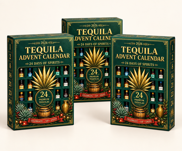 🎁✨24-Day Mini Tequila Bottle Advent Blind Box for Holiday Celebration, Bar Table Decor, Collector Gift & Family Countdown