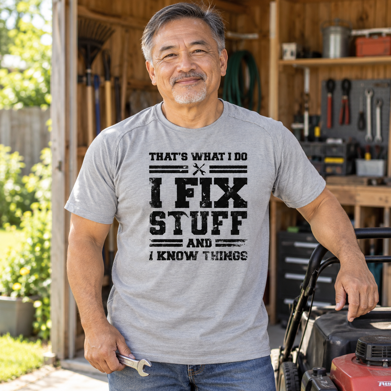 🔧 That’s What I Do — I Fix Stuff & I Know Things Graphic T-Shirt