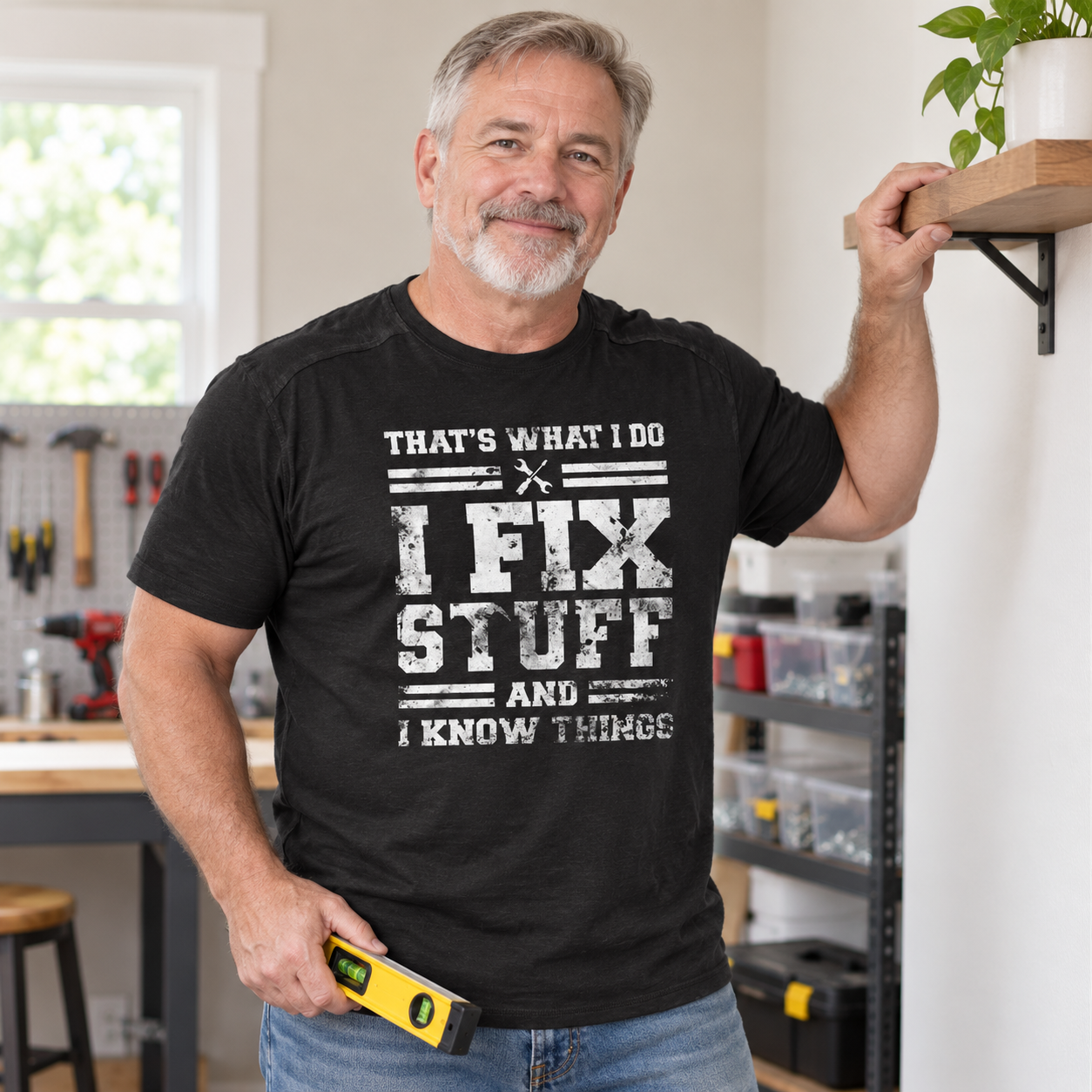 🔧 That’s What I Do — I Fix Stuff & I Know Things Graphic T-Shirt