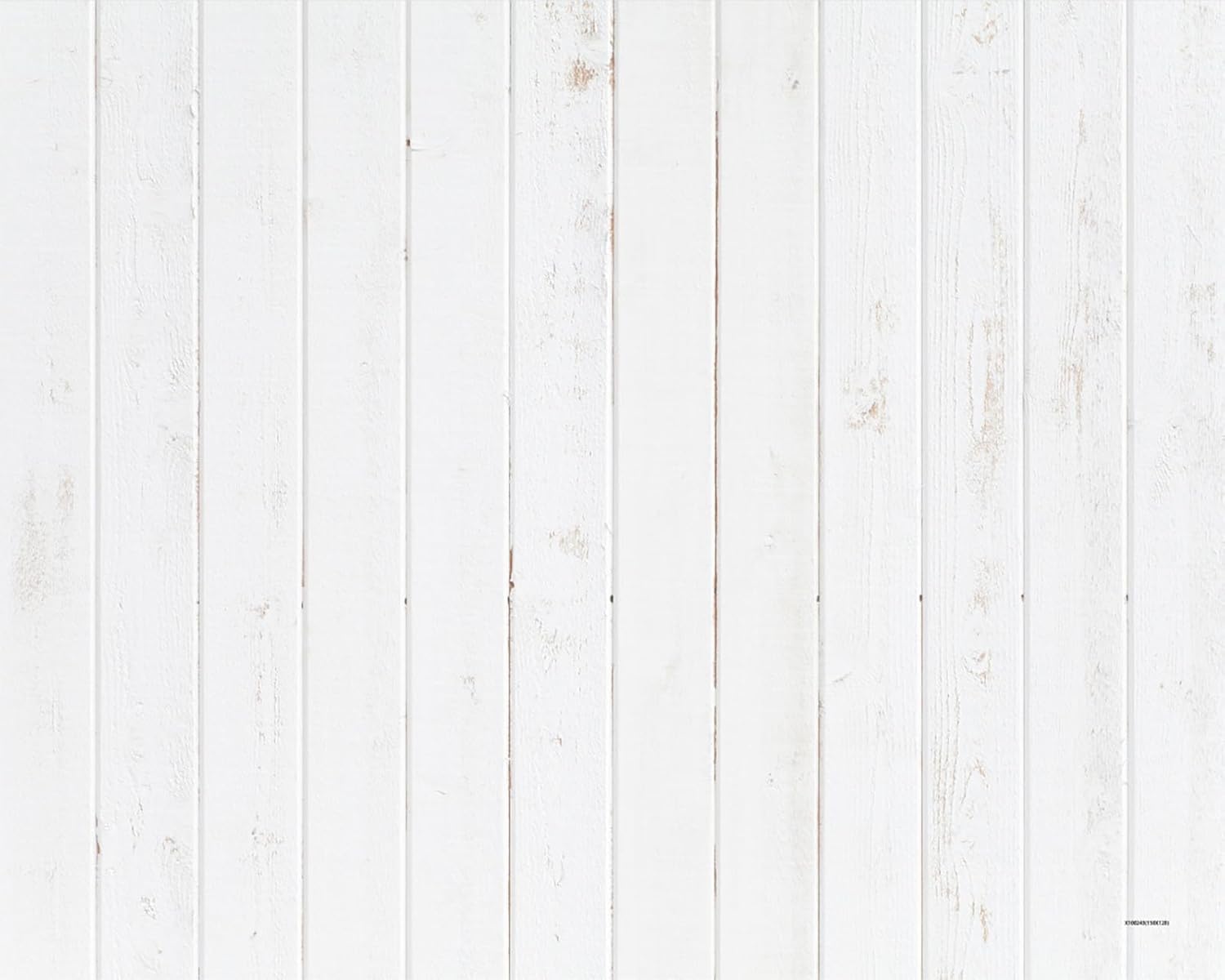 Kate Atelier White Wood Texture Rubber Floor Mat 