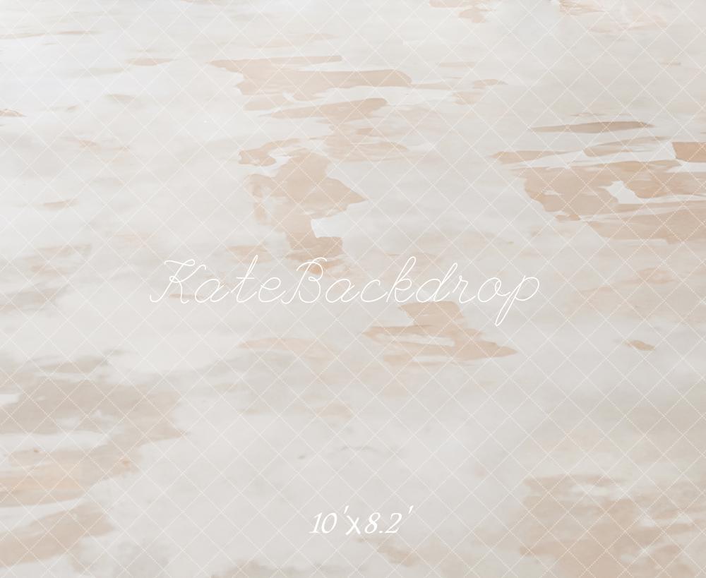 Kate Atelier Neutral Abstract Texture Beige Floor Backdrop