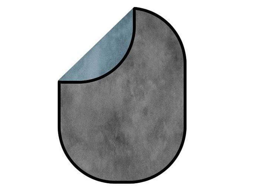 Kate Blue Gray Abstract Texture/ Gray Abstract Texture Collapsible Backdrop Photography 5X6.5ft(1.5x2m) - Kate Backdrop