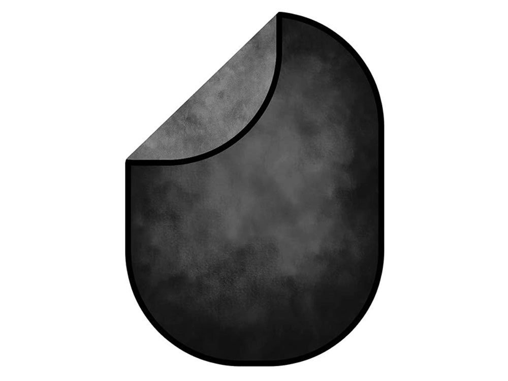 Kate Abstract Black/ Dark Gray Texture Collapsible Backdrop Photography 5X6.5ft(1.5x2m) - Kate Backdrop