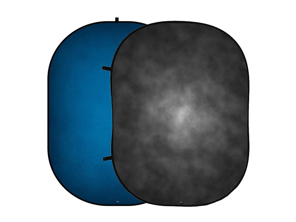 Kate Abstract Dark Gray/Blue Collapsible Backdrop Photography 5X6.5ft(1.5x2m) - Kate Backdrop