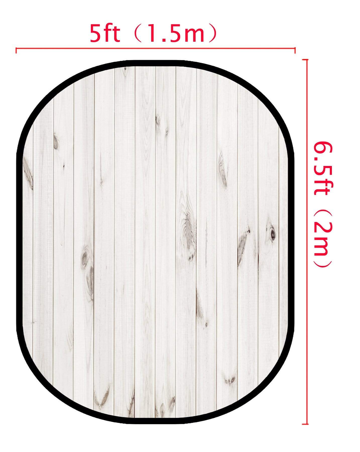 Katebackdrop拢潞Kate White Wood / Dark Blue Green Retro Wood Collapsible Backdrop Photography 5X6.5ft(1.5x2m)