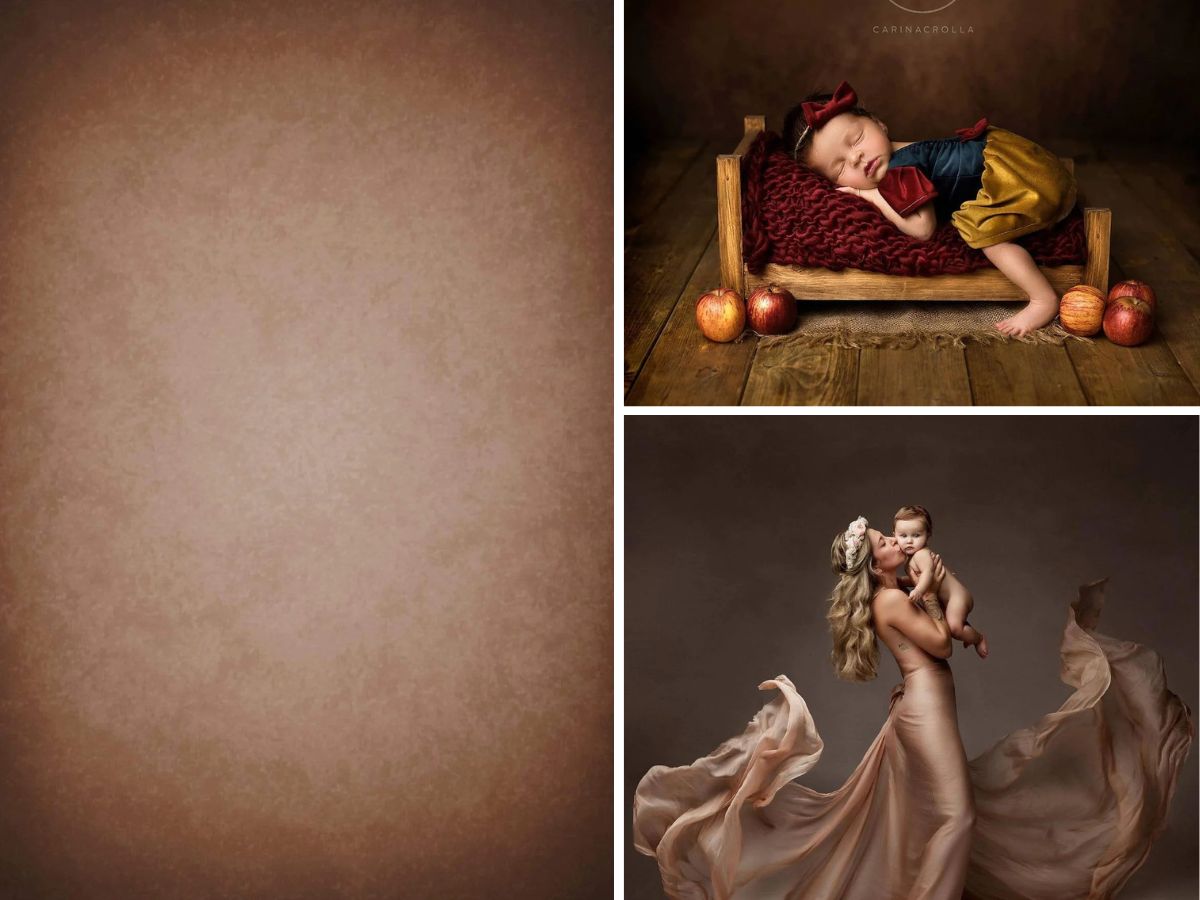 Kate Old Master Abstract Texture Light Brown Backdrop for Photography - Kate Backdrop