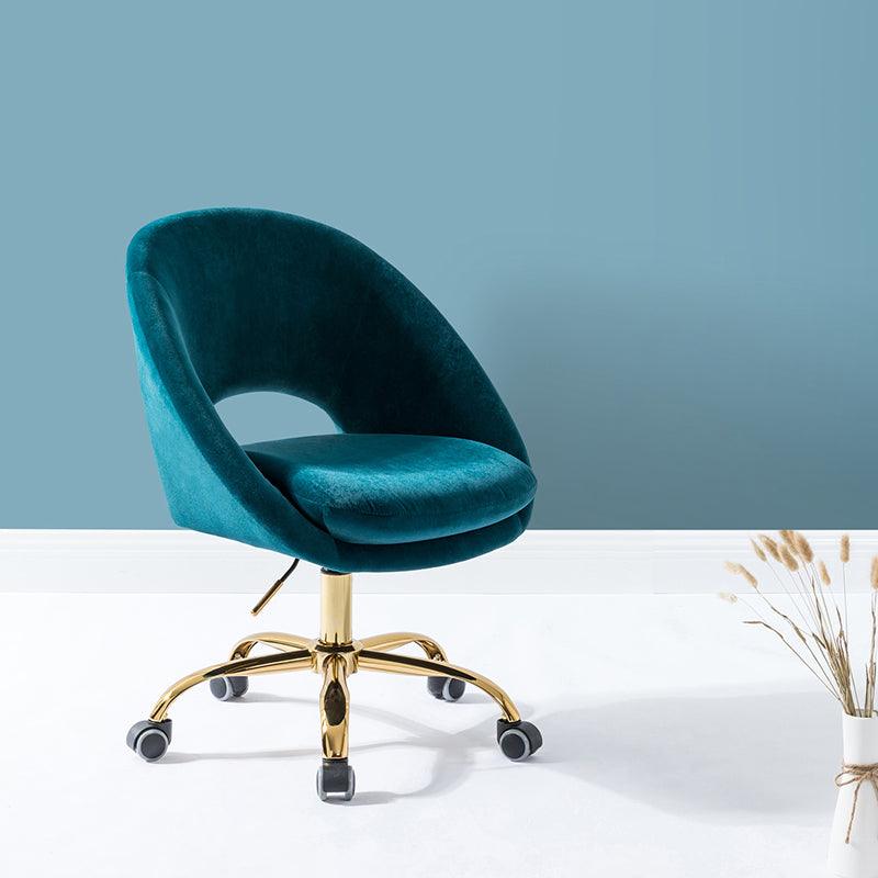 Ramona Velvet Upholstered Office Chair - Hulala Home