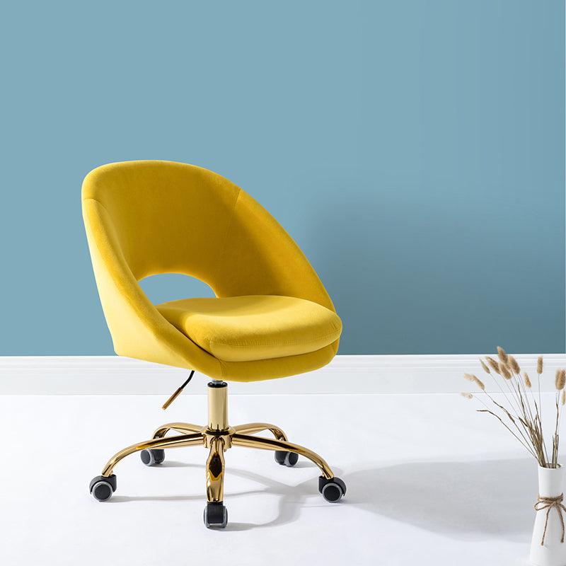 Ramona Velvet Upholstered Office Chair - Hulala Home