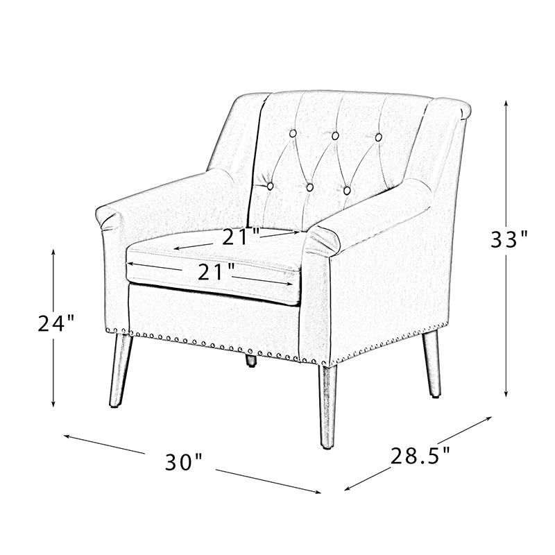 Reeves Vegan Leather Armchair - Hulala Home