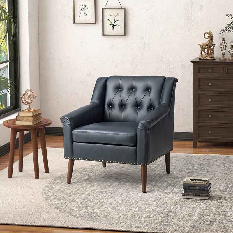 Reeves Vegan Leather Armchair - Hulala Home