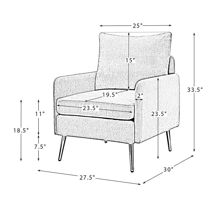 Laertiades Upholstered Armchair - Hulala Home