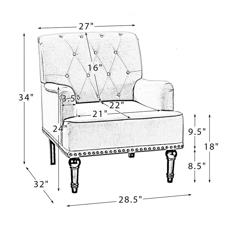 Constantino Velvet Armchair - Hulala Home