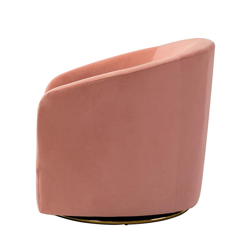 Emanuela Velvet Swivel Barrel Armchair - Hulala Home