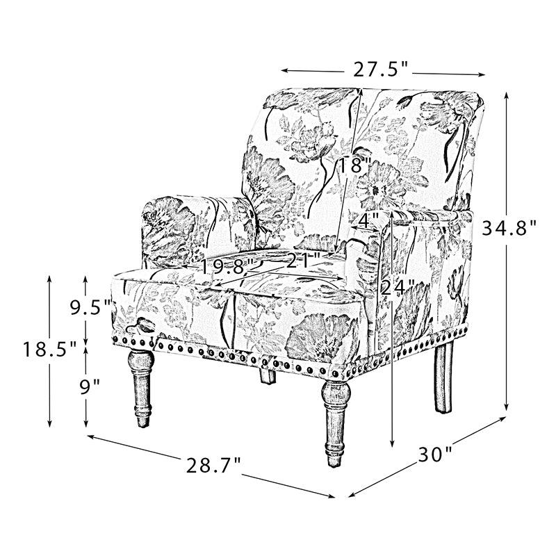 Sienna Upholstered Armchair - Hulala Home