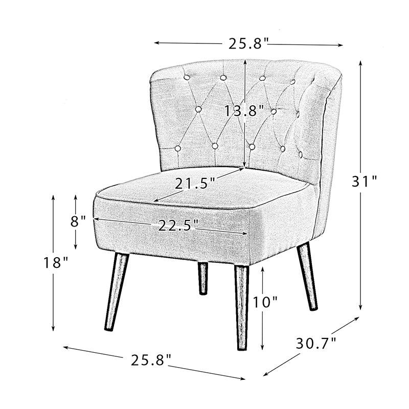 Fontana Upholstered Accent Chair - Hulala Home