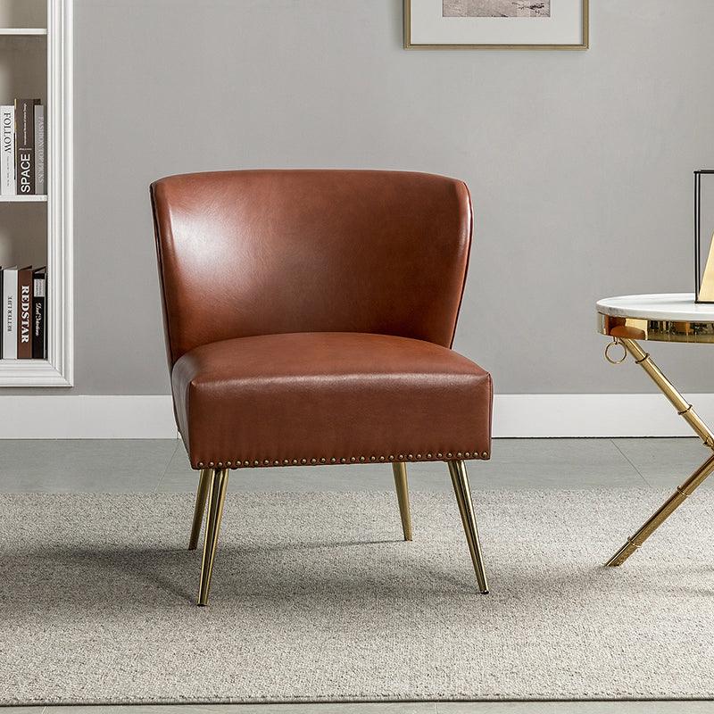 Angela Leather Side Chair - Hulala Home
