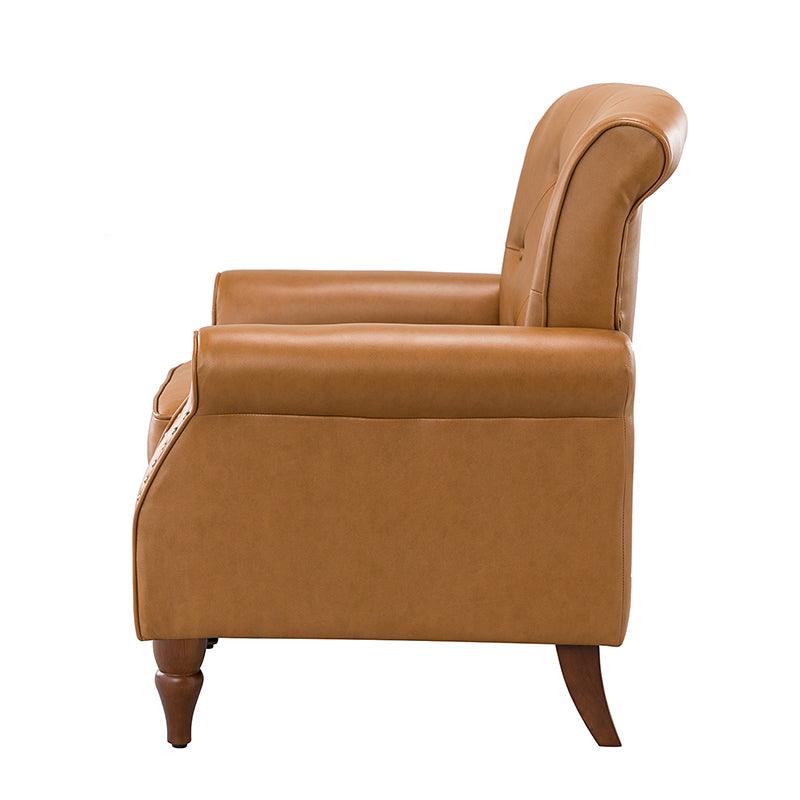 Deniz Vegan Leather Armchair - Hulala Home