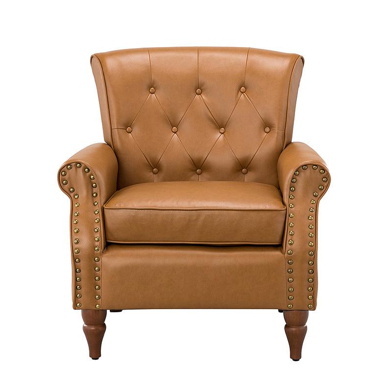 Deniz Vegan Leather Armchair - Hulala Home