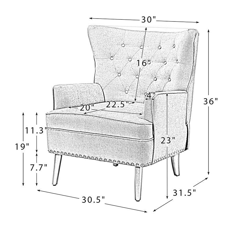 Memphis Vegan Leather Armchair - Hulala Home