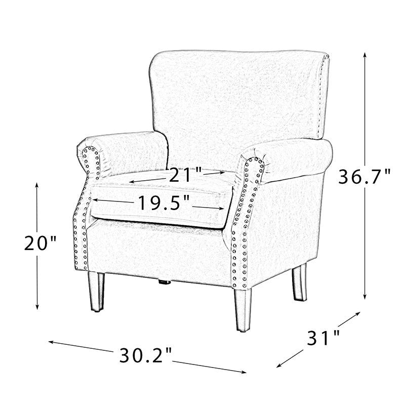 Luna Vegan Leather Armchair - Hulala Home