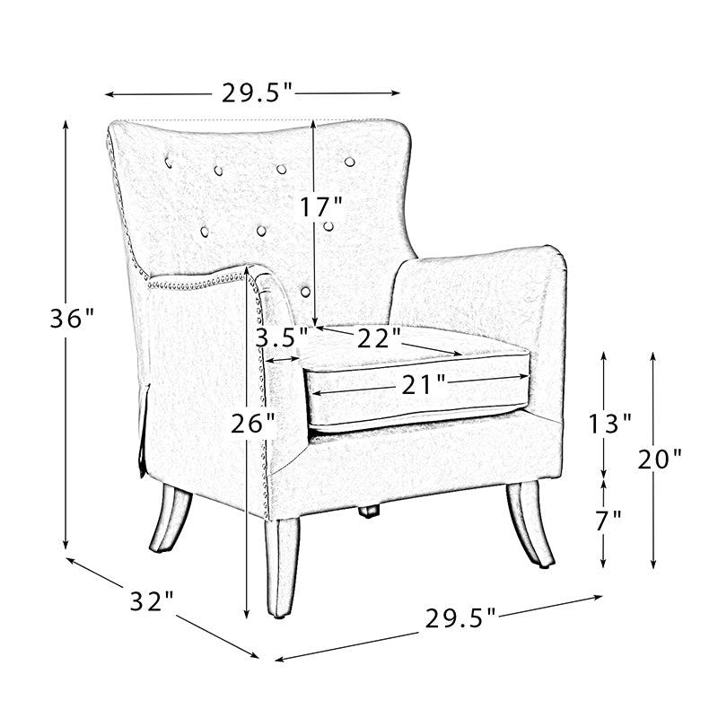 Gaspar Vegan Leather Armchair - Hulala Home