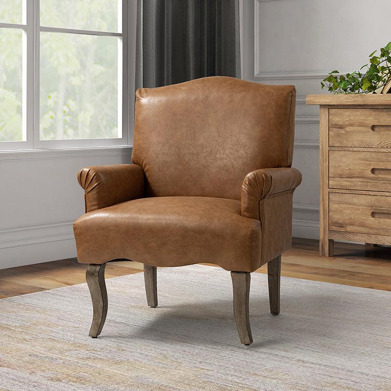 Austin Vegan Leather Armchair - Hulala Home