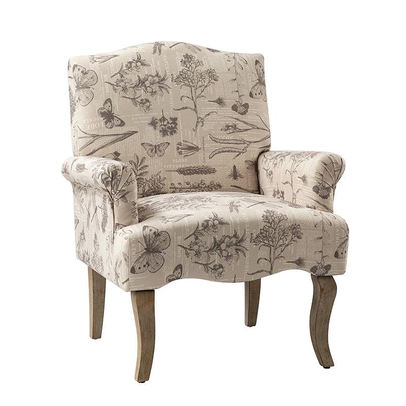 Austin Floral Fabric Armchair - Hulala Home
