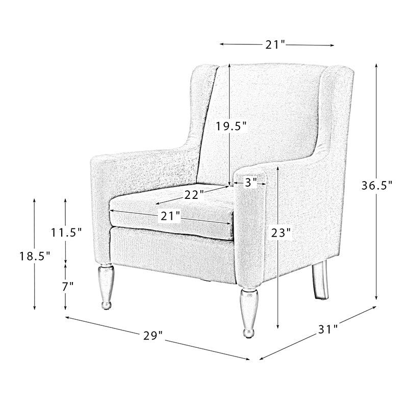 Andreas Fabric Armchair - Hulala Home