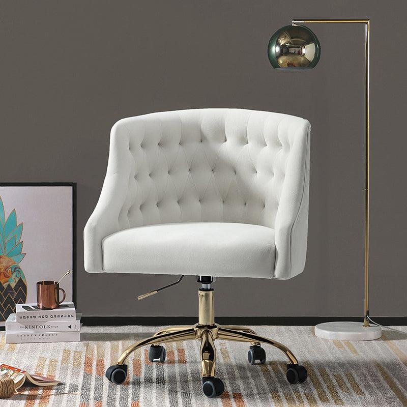 Penelope Velvet Tufted Office Chair - Hulala Home