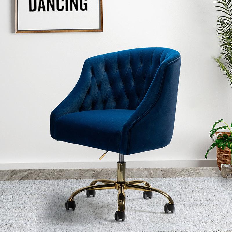 Penelope Velvet Tufted Office Chair - Hulala Home