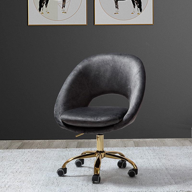 Ramona Velvet Upholstered Office Chair - Hulala Home