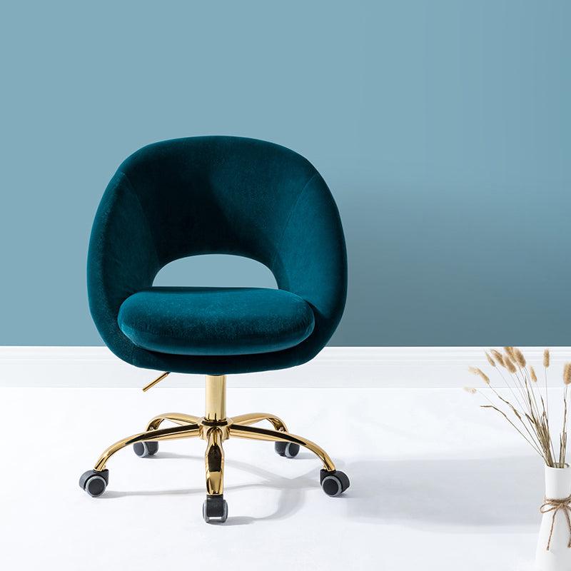 Ramona Velvet Upholstered Office Chair - Hulala Home