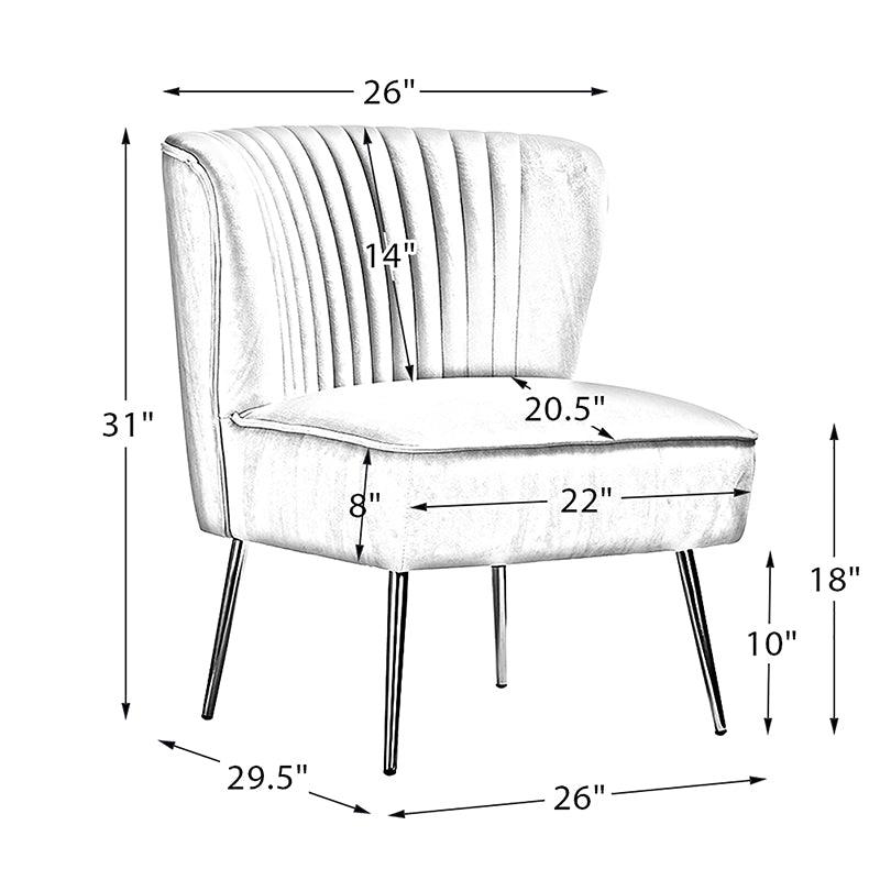 Lola Velvet Accent Chair - Hulala Home